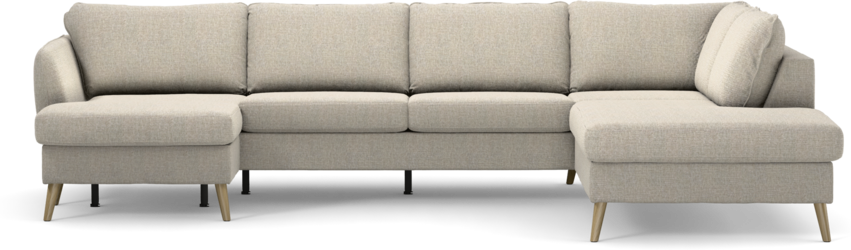 County - 3-sits soffa med schäslong vänster och divan höger - Beige