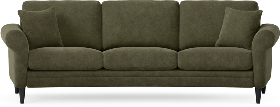 Eden - 3-sits soffa svängd - Grön