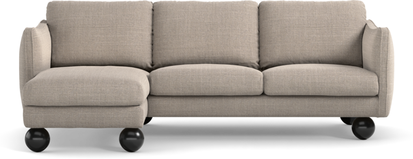 Madison Lux - 2-sits soffa med schäslong vänster - Beige