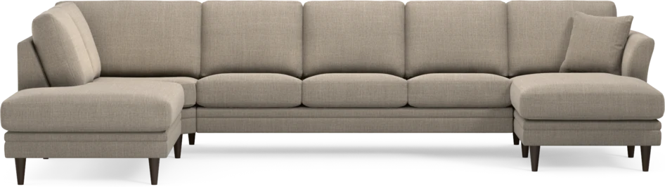 Eden - 3-sits soffa med divan vänster och schäslong höger - Beige
