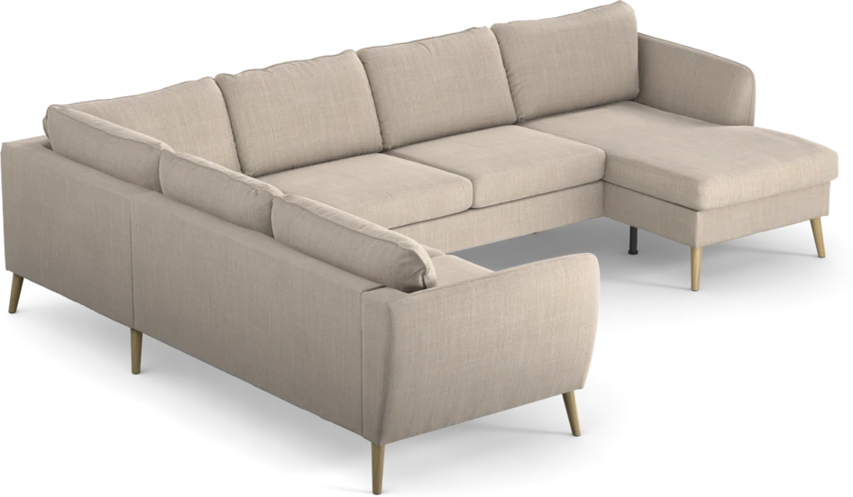 County - Hörnsoffa, 2+3-sits med schäslong höger - Beige