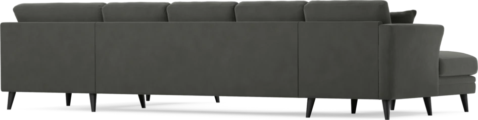 Eden - 3-sits soffa med schäslong vänster och divan höger - Grå