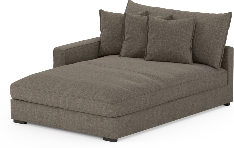 Rossi - Schäslong XL vänster - Brun
