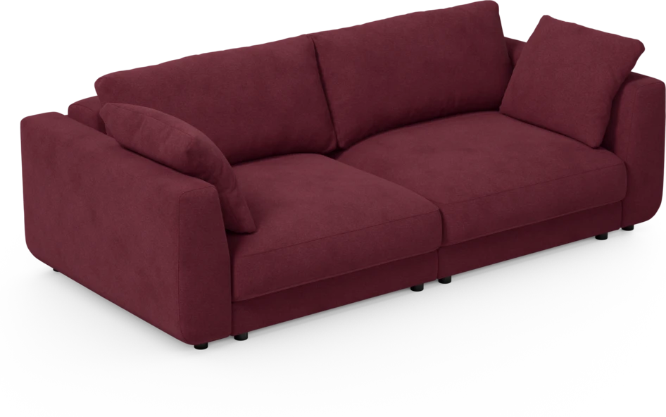Amie - Bäddsoffa 3-sits - Röd