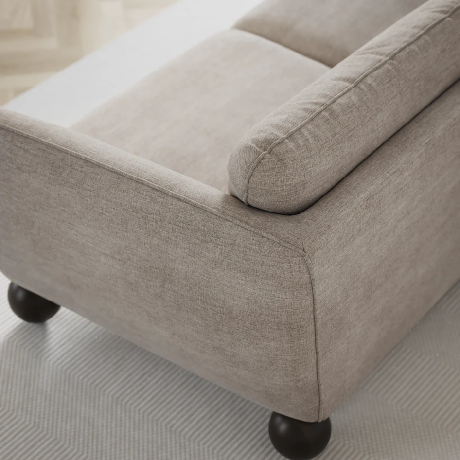 Madison Lux - Hörnsoffa med schäslong höger - Beige