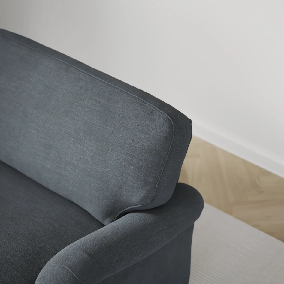 Oxford - 3-sits soffa svängd - Blå
