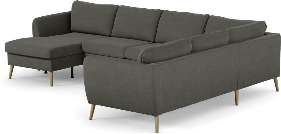 County - Hörnsoffa, 3+2-sits med schäslong vänster - Grå
