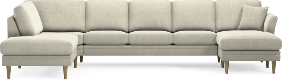 Eden - 3-sits soffa med divan vänster och schäslong höger - Beige