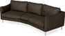 Madison - 3-sits soffa svängd, 90 cm - Brun
