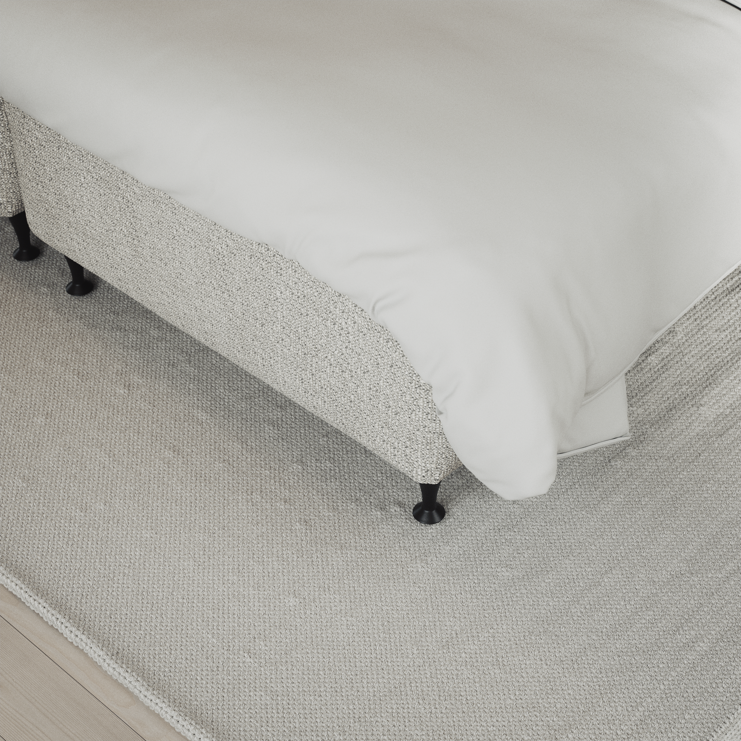 Delux Sense - Kontinentalsäng, enkelsäng 140 cm med bäddmadrass och sängben - inspiration