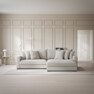 Rossi - 2-sits soffa med schäslong XL höger - Beige