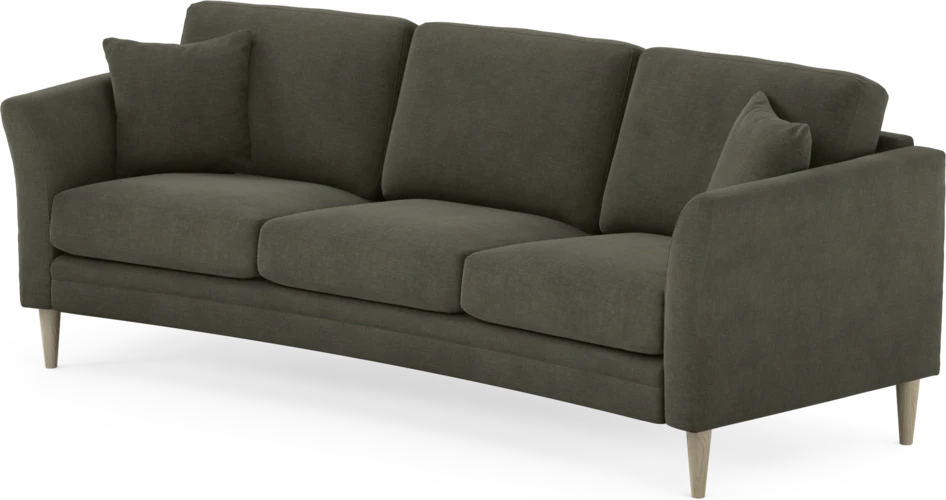 Eden - 3-sits soffa svängd - Grå