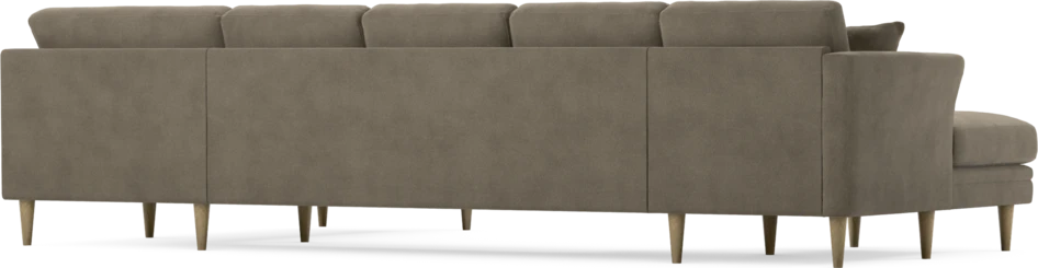 Eden - 3-sits soffa med schäslong vänster och divan höger - Beige