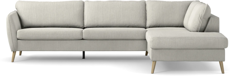 County - 2,5-sits soffa med divan höger - Grå