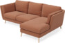 Madison - 2-sits soffa med schäslong höger - Orange