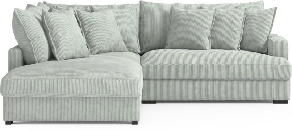 Rossi - 2-sits soffa med divan vänster - Blå