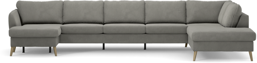 County - 4-sits soffa med schäslong vänster och divan höger - Grå