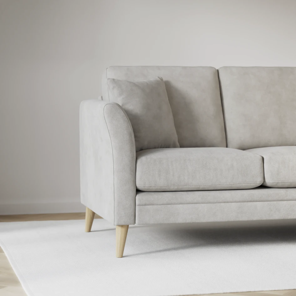Eden - 3-sits soffa med divan vänster och schäslong höger - Grå