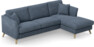Eden - 2,5-sits soffa med schäslong - Blå