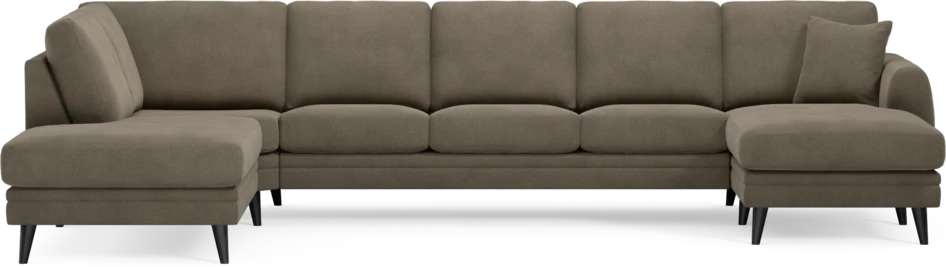 Eden - 3-sits soffa med divan vänster och schäslong höger - Beige