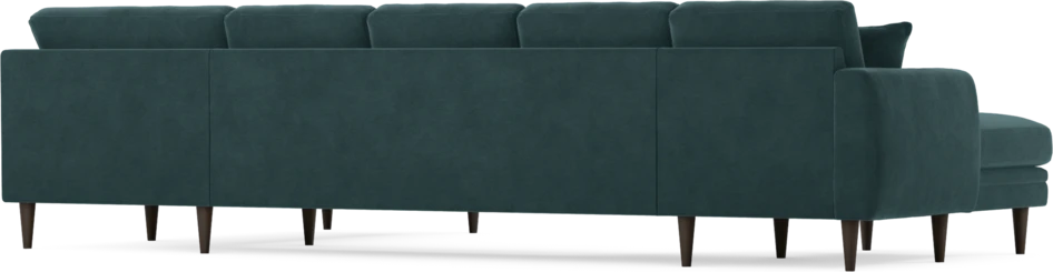 Eden - 3-sits soffa med schäslong vänster och divan höger - Blå