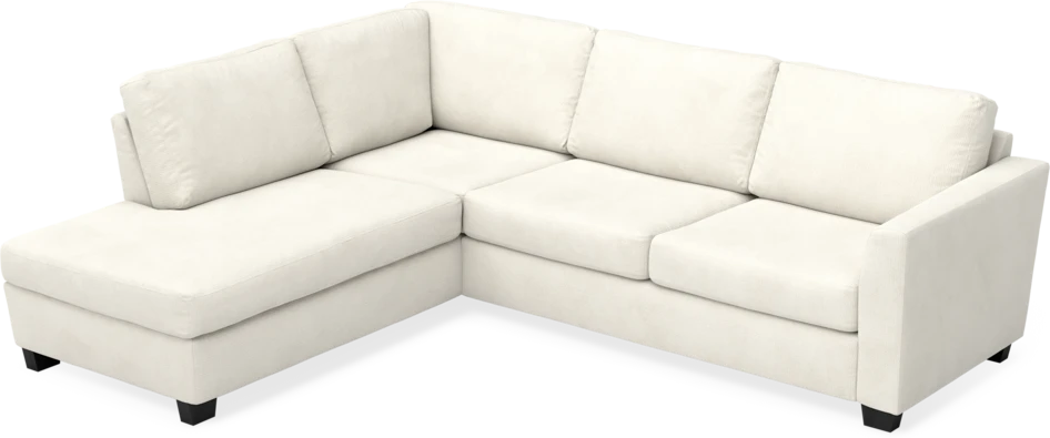 Friday - 2,5-sits soffa med divan vänster - Vit