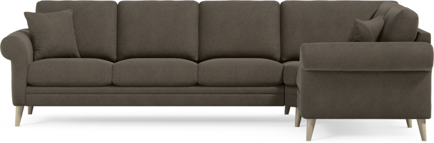 Eden - Hörnsoffa, 3+1-sits - Brun