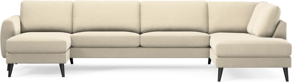 Bridge - 3-sits soffa med schäslong vänster och divan höger - Beige