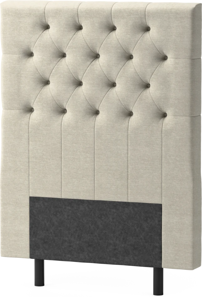 Delux Pikerad XL - Sänggavel, 90-210 cm - Beige