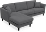 Eden - 2,5-sits soffa med schäslong - Grå