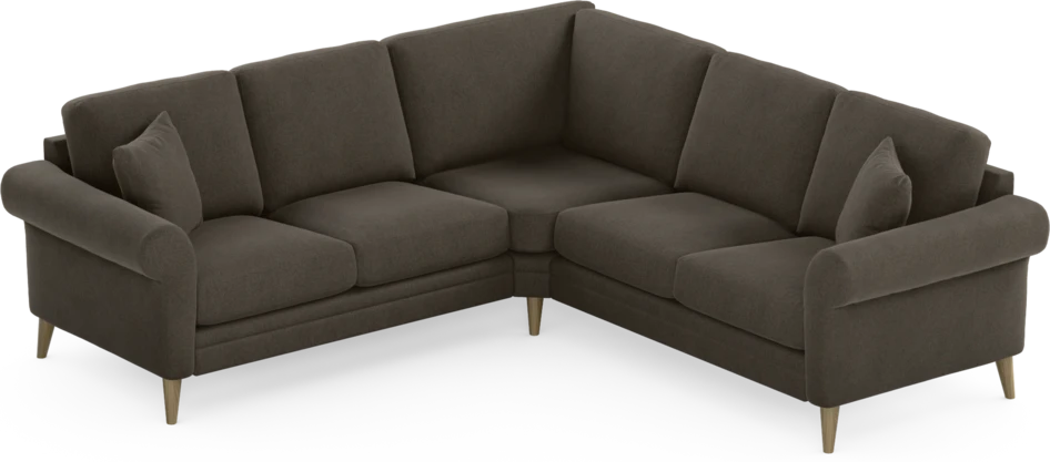 Eden - Hörnsoffa, 2+2-sits - Brun