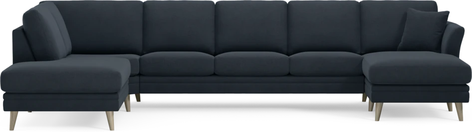 Eden - 3-sits soffa med divan vänster och schäslong höger - Blå