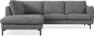 Madison Lux - 2-sits soffa med divan vänster - Vit