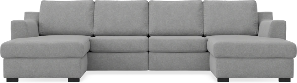 Friday - 2-sits soffa med två schäslonger - Grå