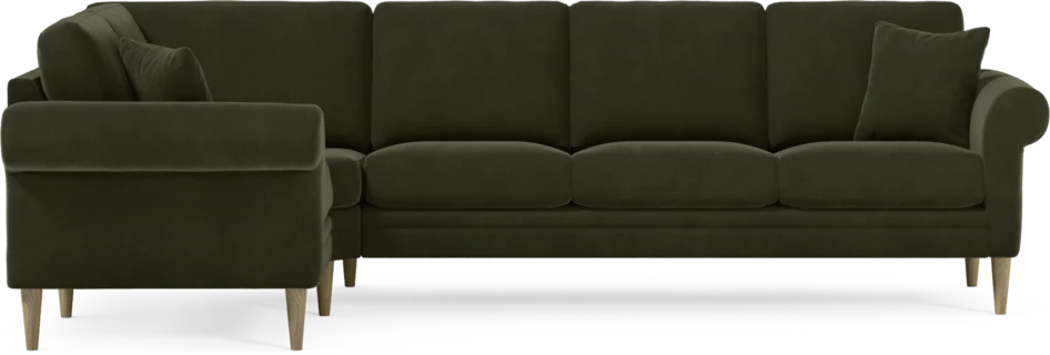 Eden - Hörnsoffa, 1+3-sits - Grön