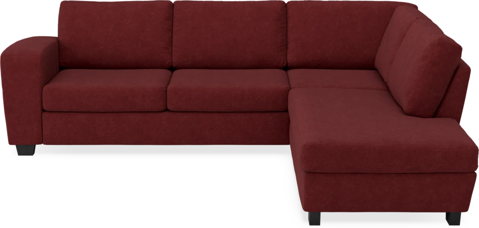 Friday - 2,5-sits soffa med divan höger - Rosa