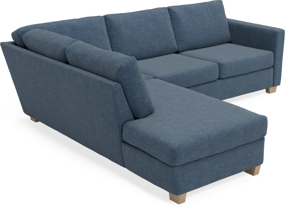 Friday - 2,5-sits soffa med divan vänster - Blå