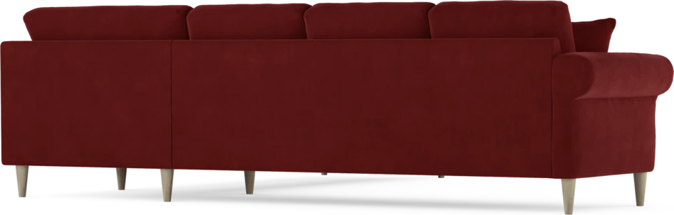 Eden - Hörnsoffa, 3+3-sits - Röd