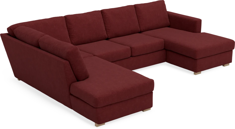 Friday - 3-sits soffa med divan vänster och schäslong höger - Rosa