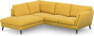 Madison Lux - 2-sits soffa med divan vänster - Gul