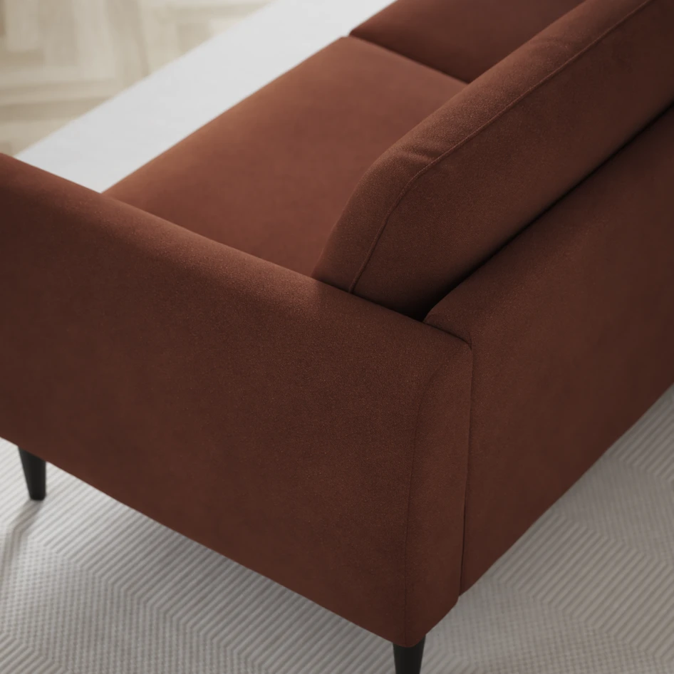 Bridge - 3-sits soffa svängd - Orange