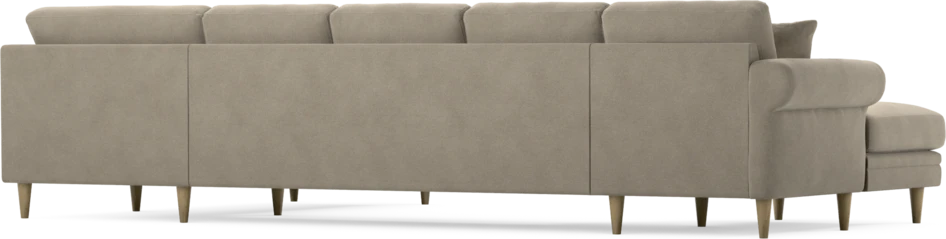 Eden - 3-sits soffa med schäslong vänster och divan höger - Beige