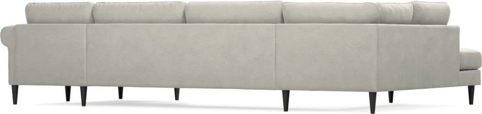 Bridge - 3-sits soffa med divan vänster och schäslong höger - Grå