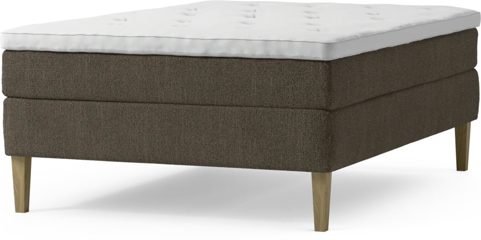 Delux Sense - Kontinentalsäng, enkelsäng 140 cm med bäddmadrass och sängben