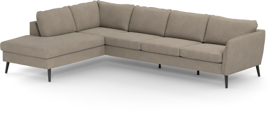 County - 3-sits soffa med divan vänster - Beige