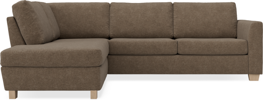 Friday - 2,5-sits soffa med divan vänster - Brun