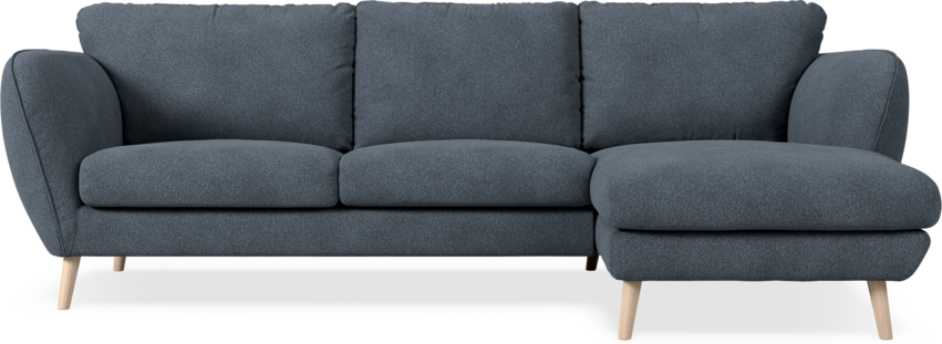 Madison Lux - 2-sits soffa med schäslong höger - Vit