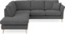 Eden - 2-sits soffa med divan - Svart