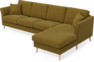 Eden - 3-sits soffa med schäslong - Gul