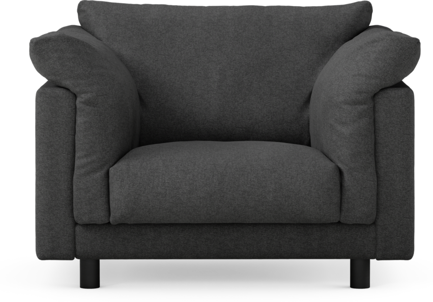 Cherrie - Fåtölj, fast klädsel - Svart